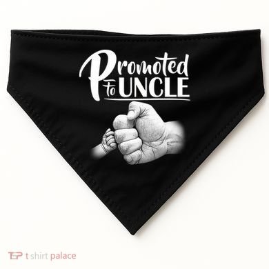 Promoted To Uncle USA-Made Doggie Bandana