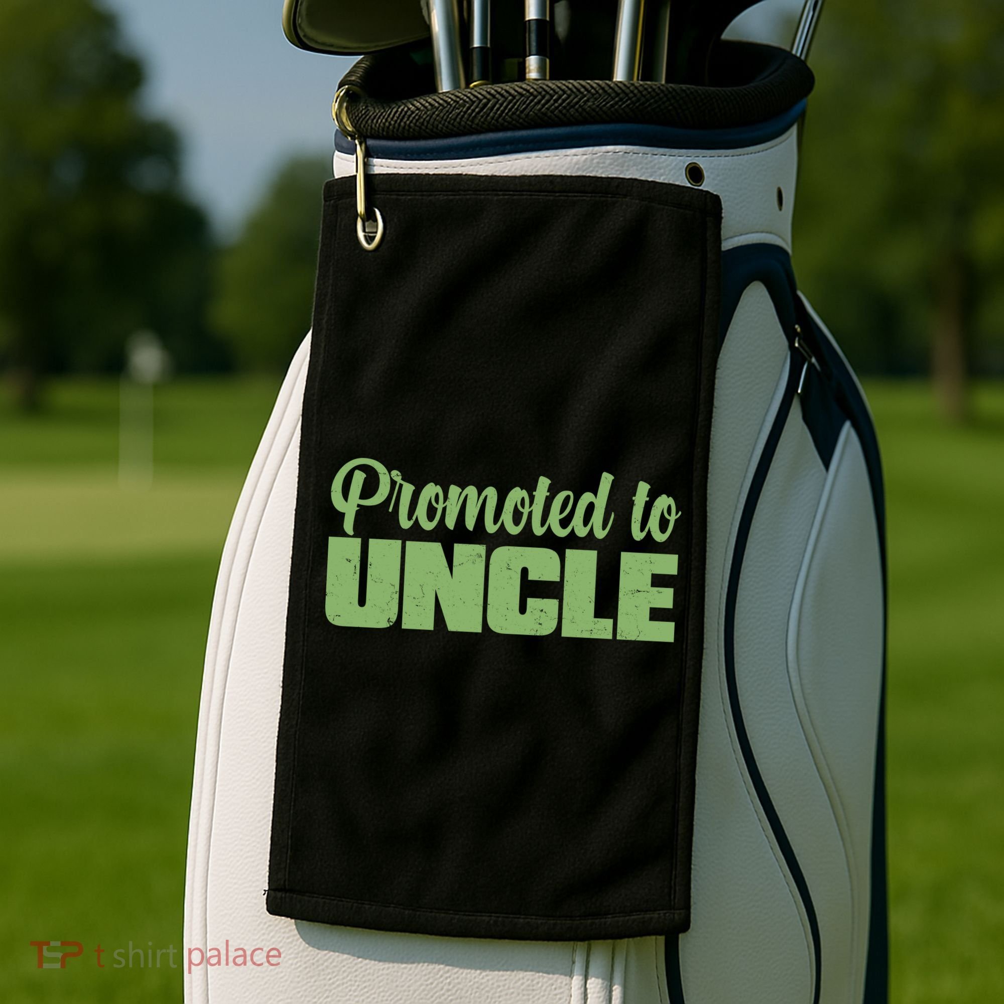 Promoted to Uncle New Baby Niece Nephew  Golf Towel