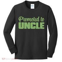 Promoted to Uncle New Baby Niece Nephew  Kids Long Sleeve Shirt thumb 0