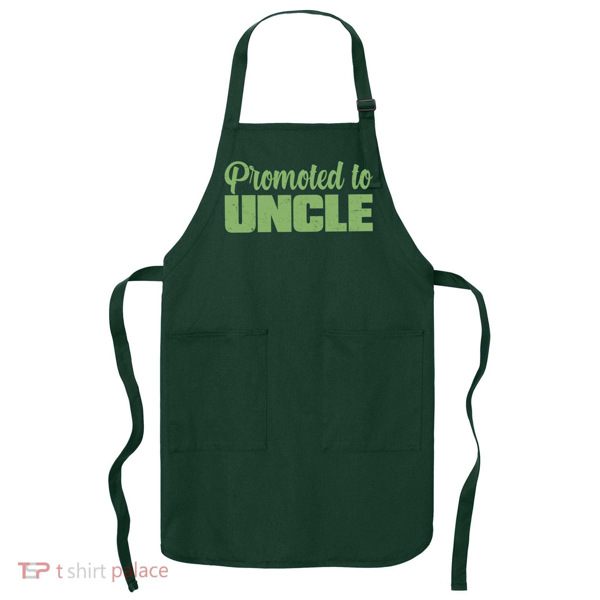 Promoted to Uncle New Baby Niece Nephew  Apron