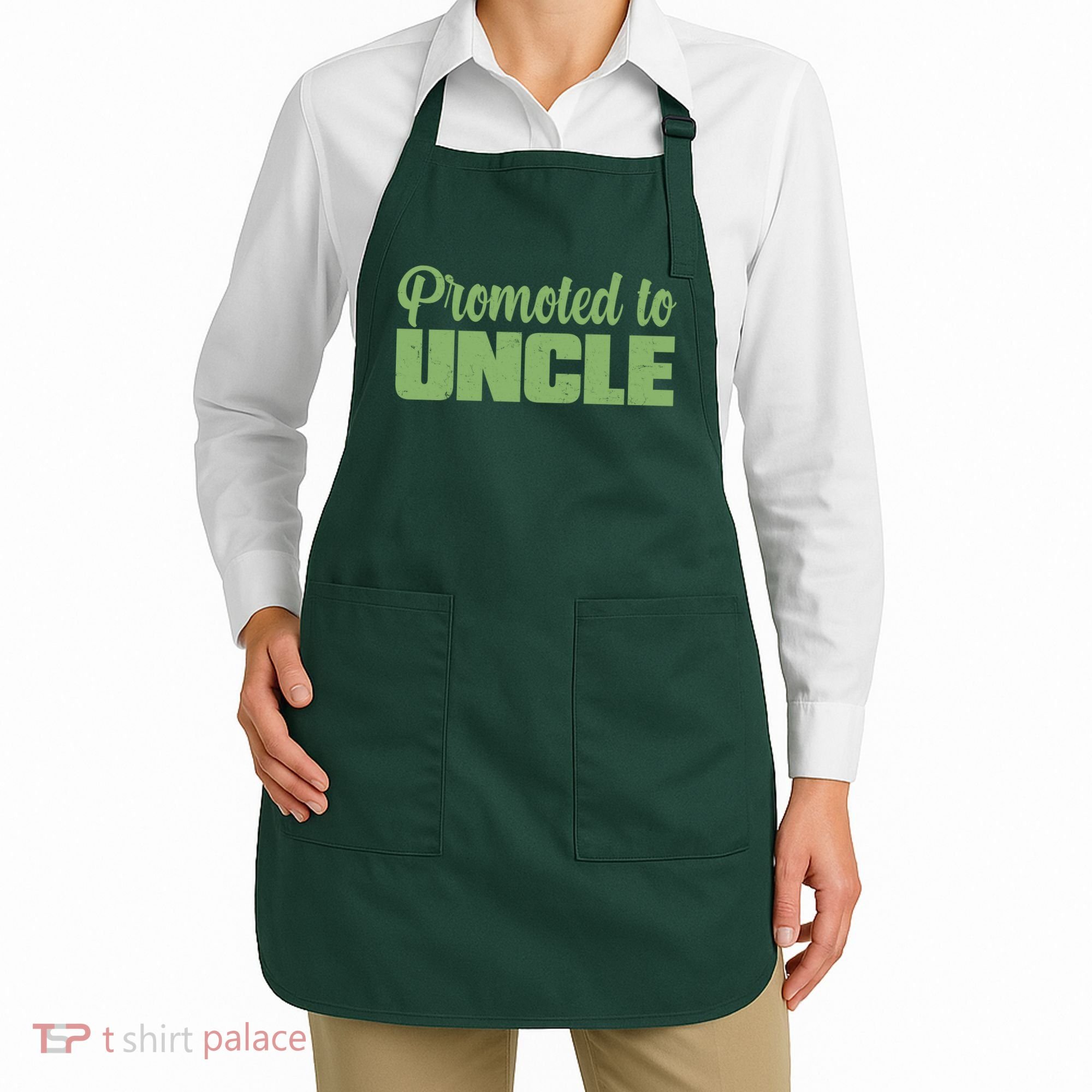 Promoted to Uncle New Baby Niece Nephew  Apron