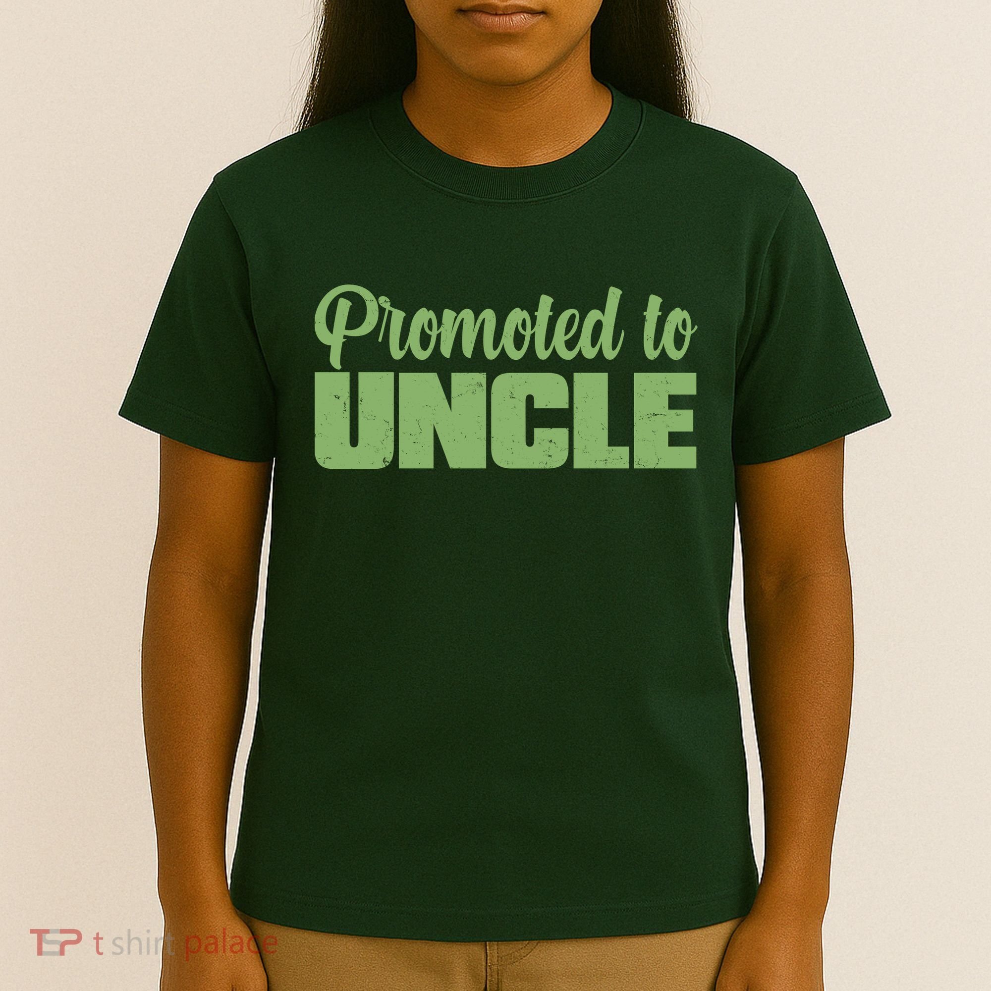 Promoted to Uncle New Baby Niece Nephew  T-Shirt