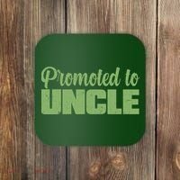 Promoted to Uncle New Baby Niece Nephew  Coaster thumb 0