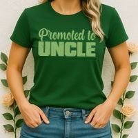 Promoted to Uncle New Baby Niece Nephew  Women's T-Shirt thumb 2