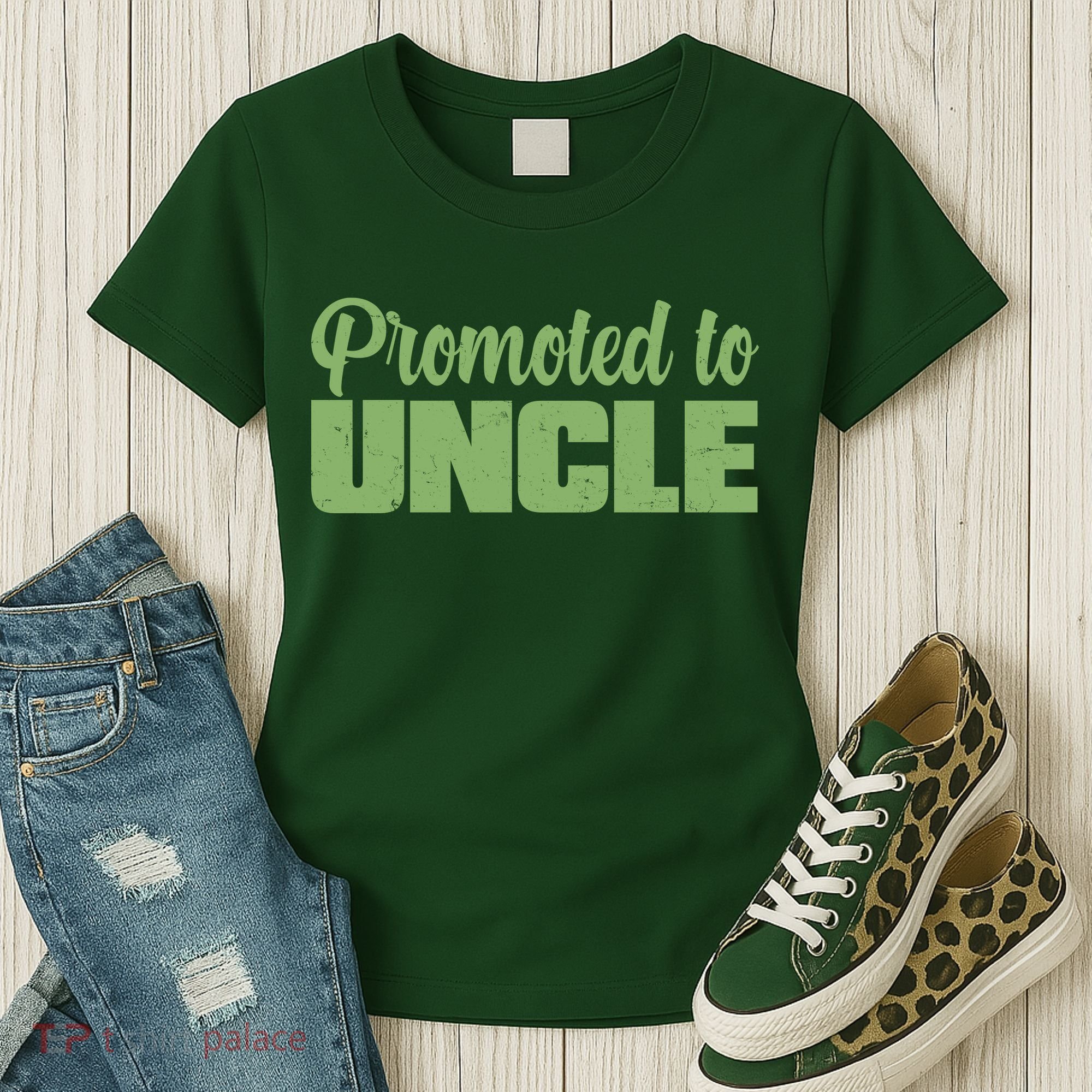 Promoted to Uncle New Baby Niece Nephew  Women's T-Shirt