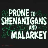 Prone To Shenanigans And Malarkey Doggie Tank thumb 4