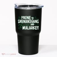 Prone To Shenanigans And Malarkey Tumbler thumb 0