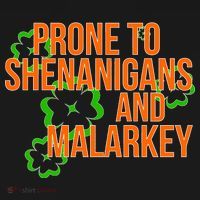 Prone to Shenanigans and Malarkey St Patty's Day Backpack thumb 2