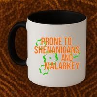 Prone to Shenanigans and Malarkey St Patty's Day Coffee Mug thumb 2