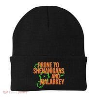 Prone to Shenanigans and Malarkey St Patty's Day Beanie thumb 0