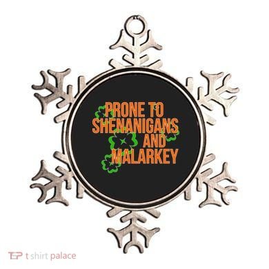 Prone to Shenanigans and Malarkey St Patty's Day Ornament