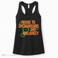 Prone to Shenanigans and Malarkey St Patty's Day Women's Tank Top thumb 0