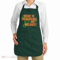Prone to Shenanigans and Malarkey St Patty's Day Apron thumb 2