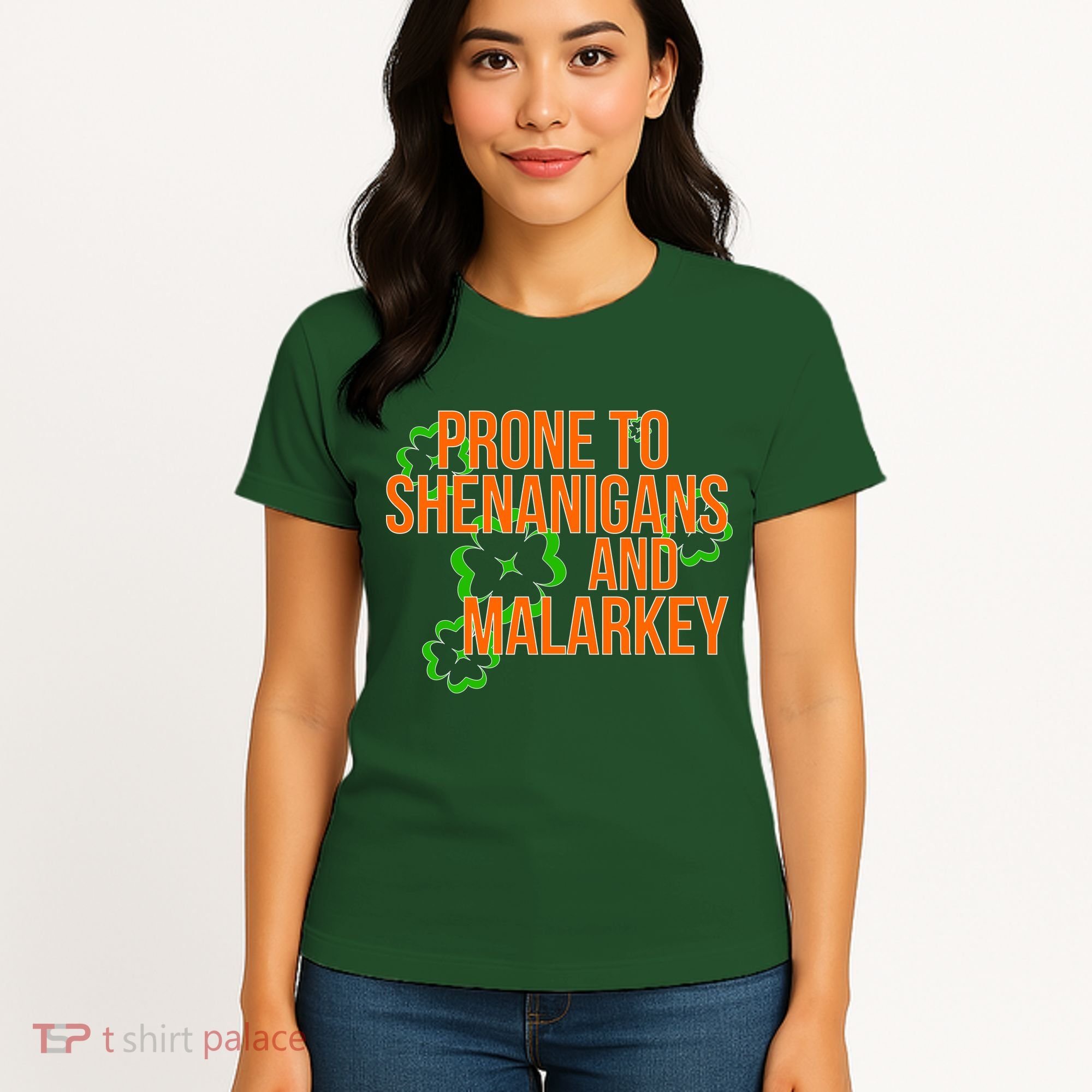 Prone to Shenanigans and Malarkey St Patty's Day Women's T-Shirt