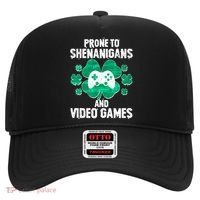 Prone To Shenanigans Video Games Shamrock Gamer Hat thumb 0