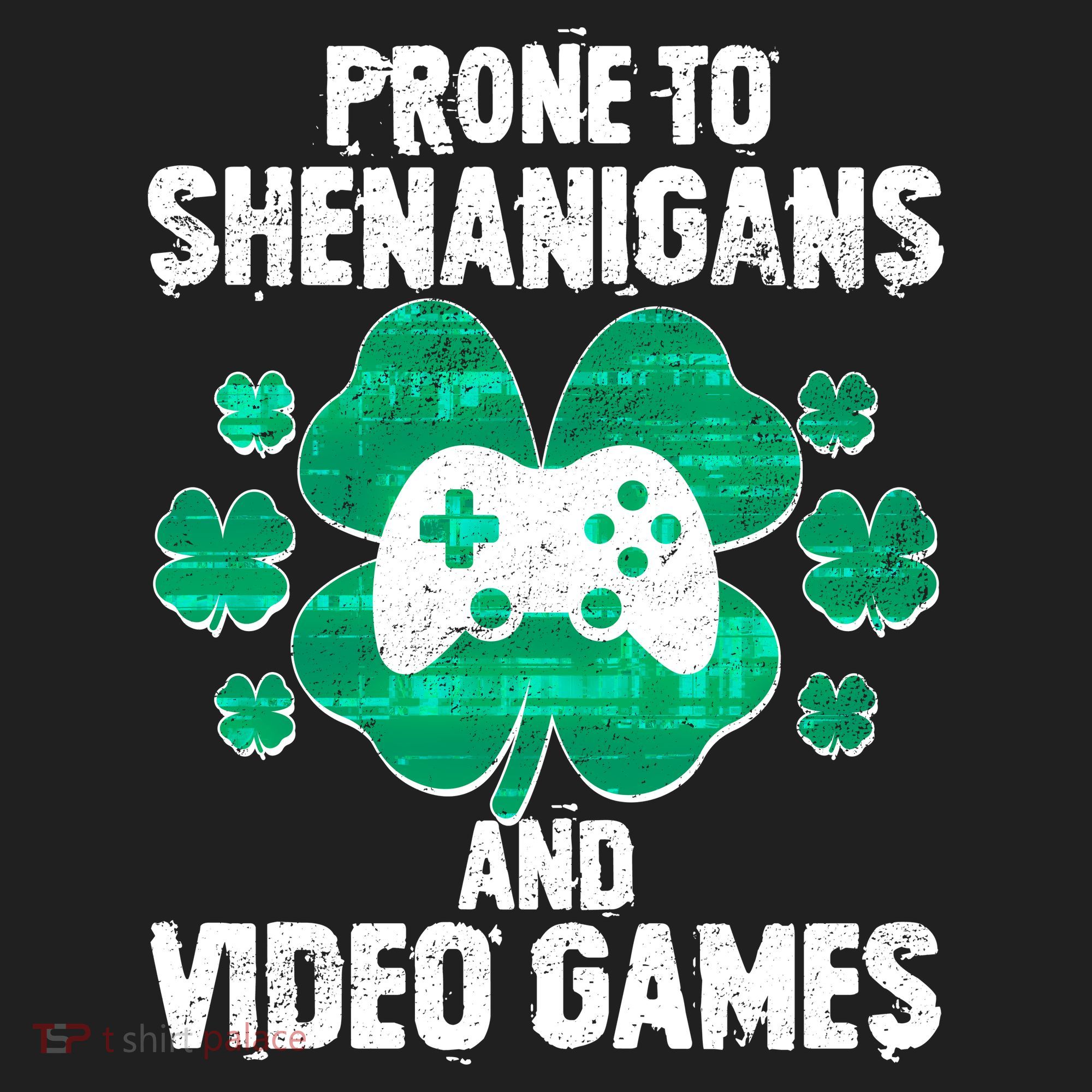 Prone To Shenanigans Video Games Shamrock Gamer Hat