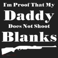 Proof My Daddy Does Not Shoot Blanks Golf Towel thumb 3