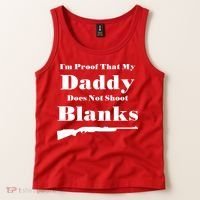 Proof My Daddy Does Not Shoot Blanks Tank Top thumb 2