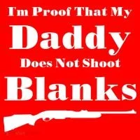Proof My Daddy Does Not Shoot Blanks Kids Hoodie thumb 5