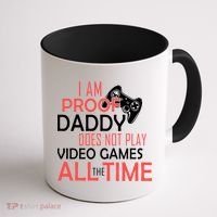 Proof That Daddy Doesn't Play Video Games All The Time Coffee Mug thumb 1