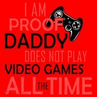 Proof That Daddy Doesn't Play Video Games All The Time Santa Hat thumb 1