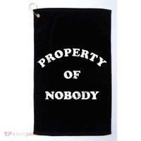 Property Of Nobody Golf Towel thumb 0