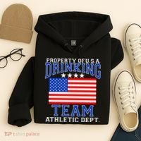 Property of U.S.A. Drinking Team Hoodie thumb 4