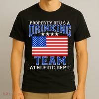 Property of U.S.A. Drinking Team T-Shirt thumb 3