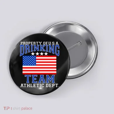 Property of U.S.A. Drinking Team Button