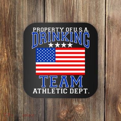 Property of U.S.A. Drinking Team Coaster