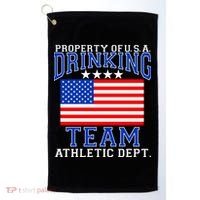 Property of U.S.A. Drinking Team Golf Towel thumb 0
