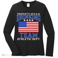 Property of U.S.A. Drinking Team Women's Long Sleeve Shirt thumb 0