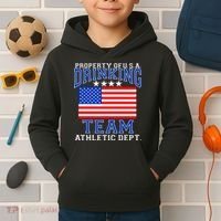 Property of U.S.A. Drinking Team Kids Hoodie thumb 2