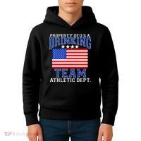 Property of U.S.A. Drinking Team Kids Hoodie thumb 4