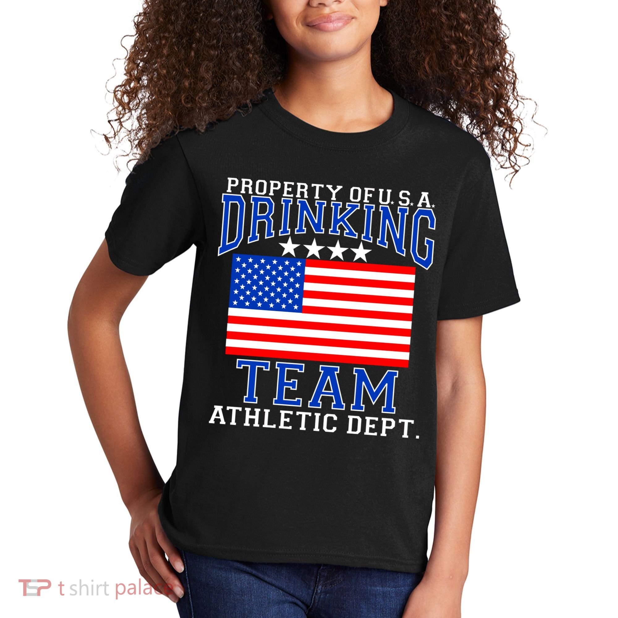 Property of U.S.A. Drinking Team Kids T-Shirt