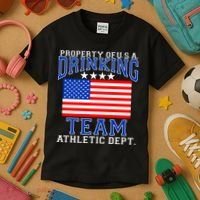 Property of U.S.A. Drinking Team Kids T-Shirt thumb 3