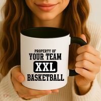 Property Of Your Team XXL Sports Personalize Text Coffee Mug thumb 3