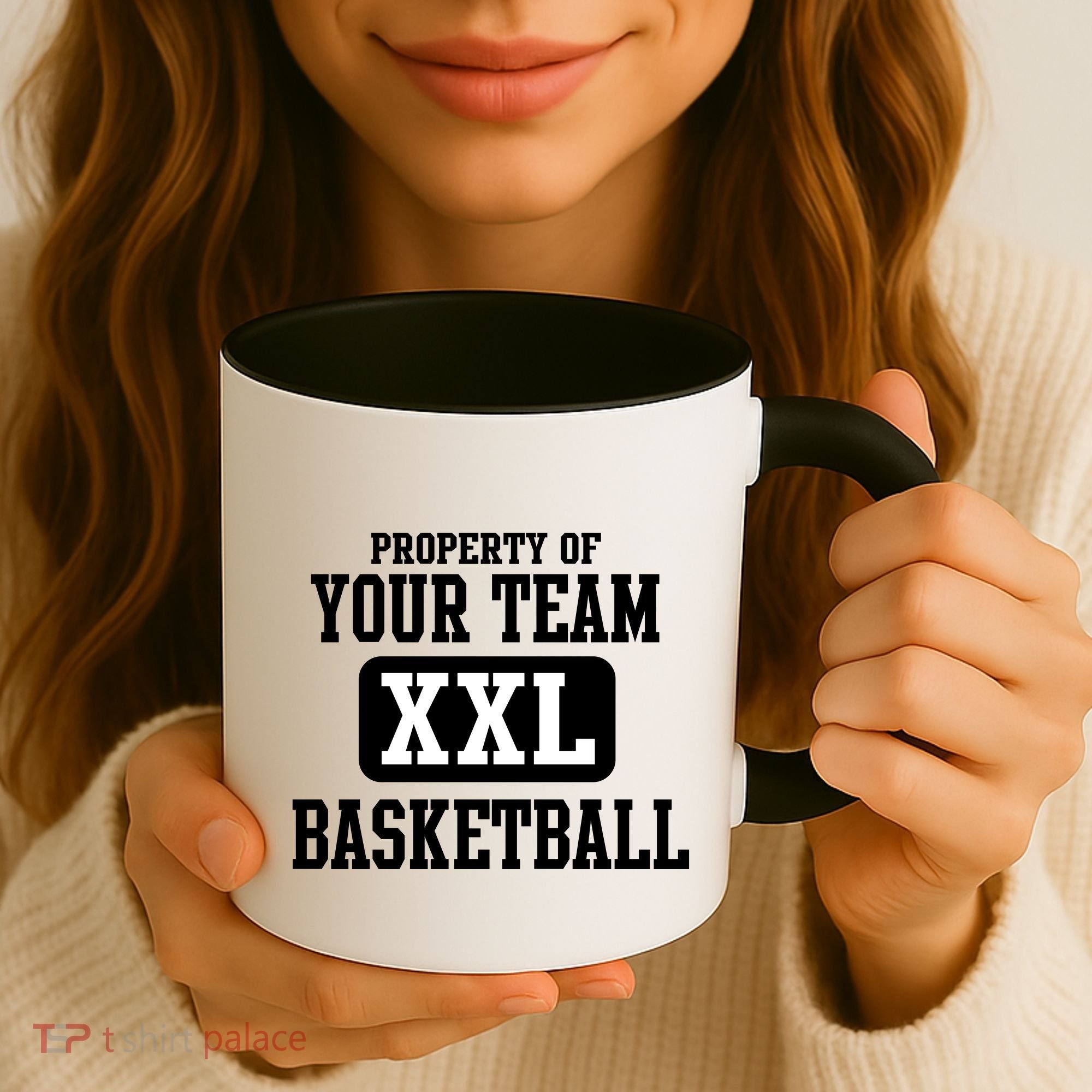Property Of Your Team XXL Sports Personalize Text Coffee Mug