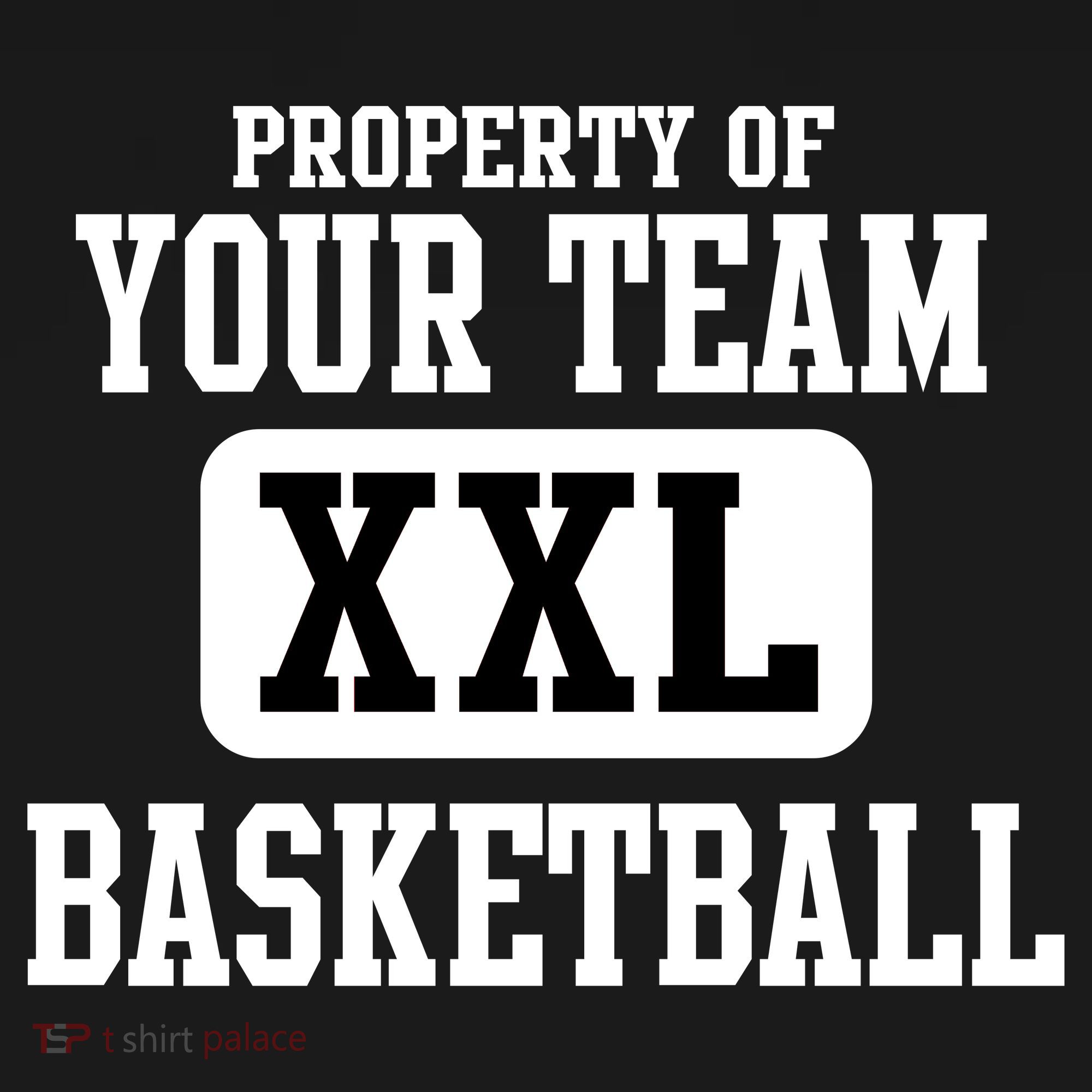 Property Of Your Team XXL Sports Personalize Text Ornament