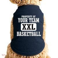 Property Of Your Team XXL Sports Personalize Text Doggie Tank thumb 0