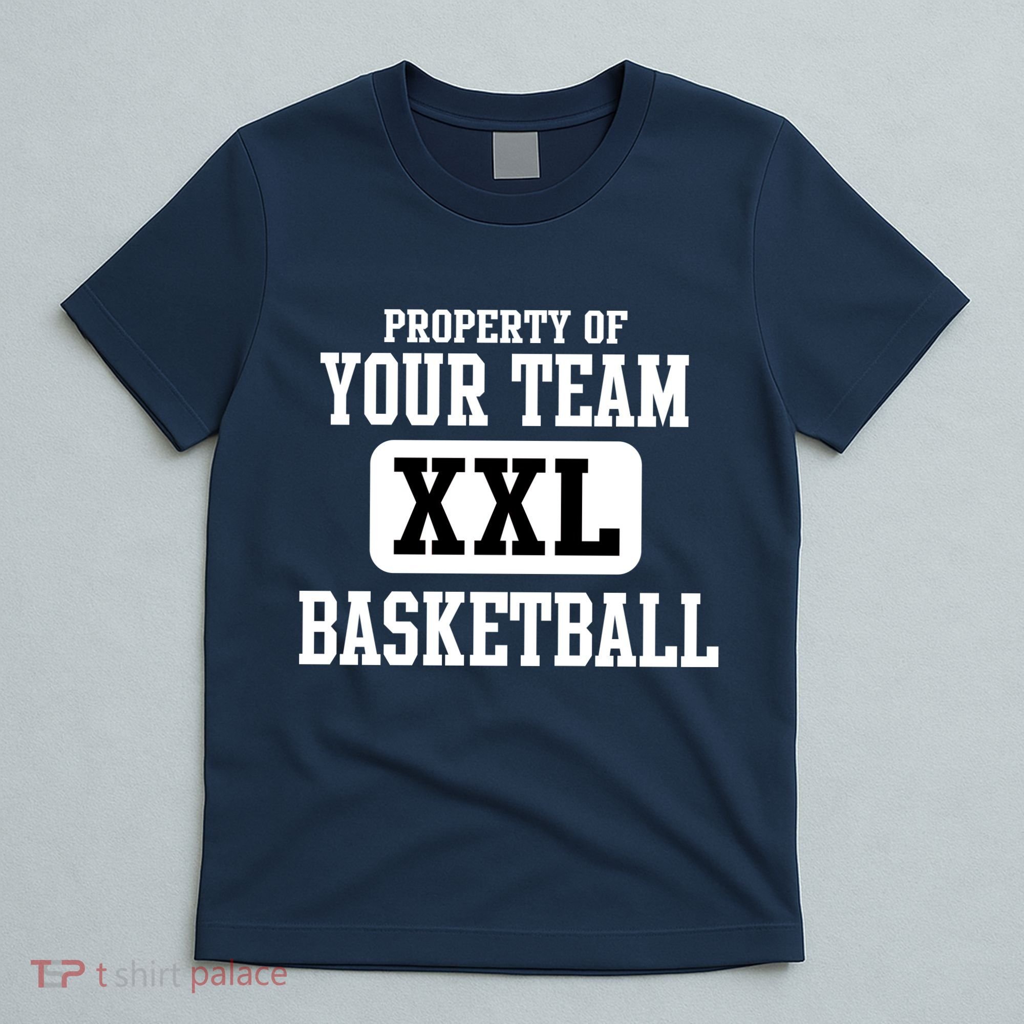 Property Of Your Team XXL Sports Personalize Text T-Shirt