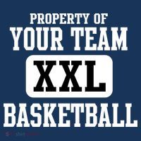 Property Of Your Team XXL Sports Personalize Text Button thumb 1
