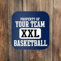 Property Of Your Team XXL Sports Personalize Text Coaster thumb 0