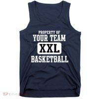 Property Of Your Team XXL Sports Personalize Text Tank Top thumb 0