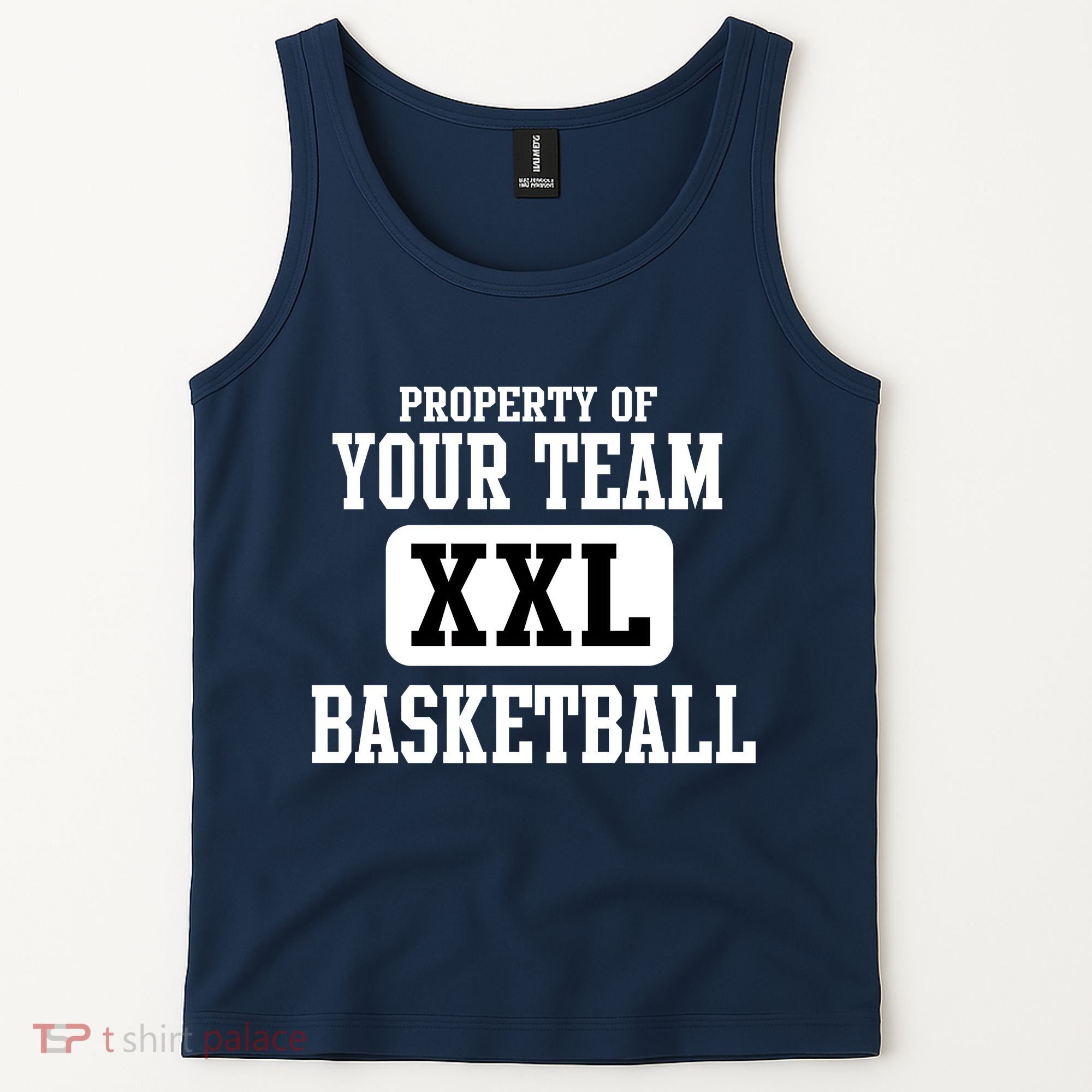 Property Of Your Team XXL Sports Personalize Text Tank Top