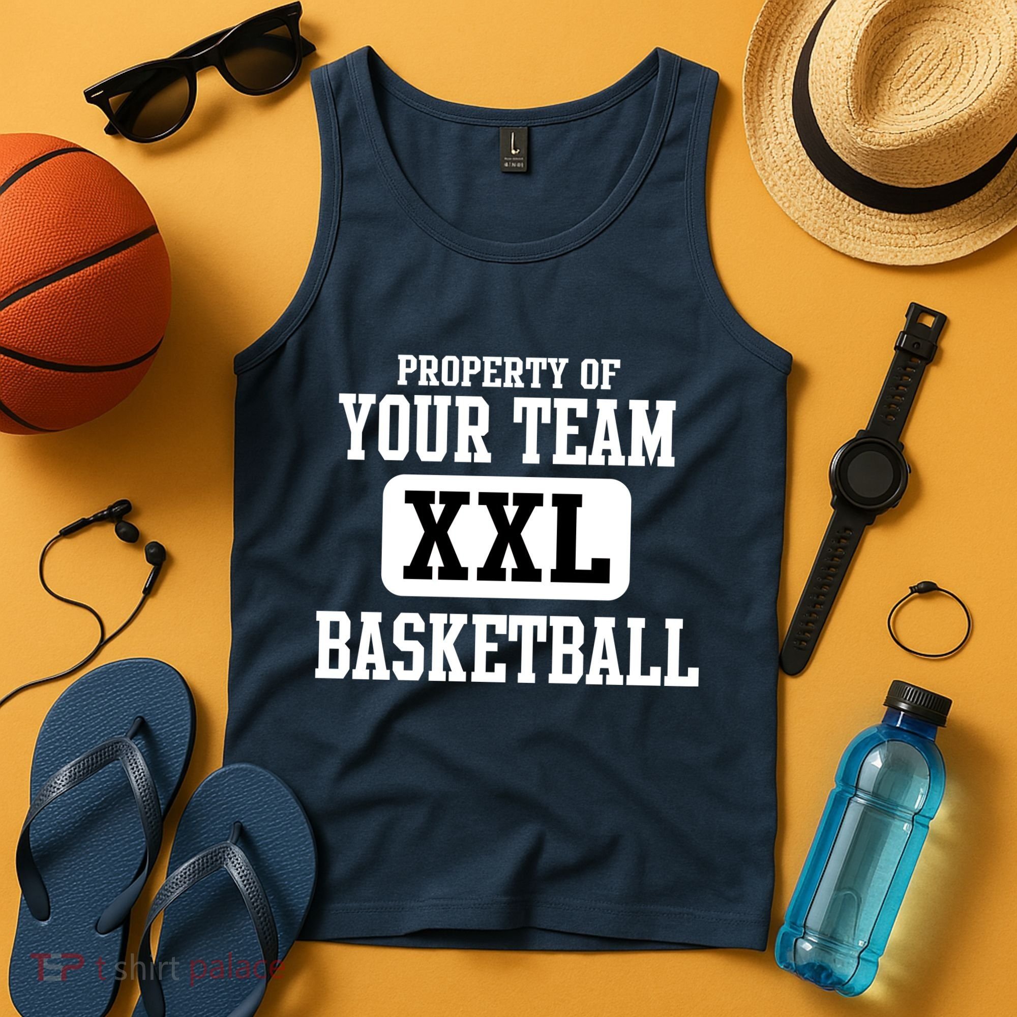 Property Of Your Team XXL Sports Personalize Text Tank Top