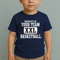 Property Of Your Team XXL Sports Personalize Text Toddler T-Shirt thumb 2