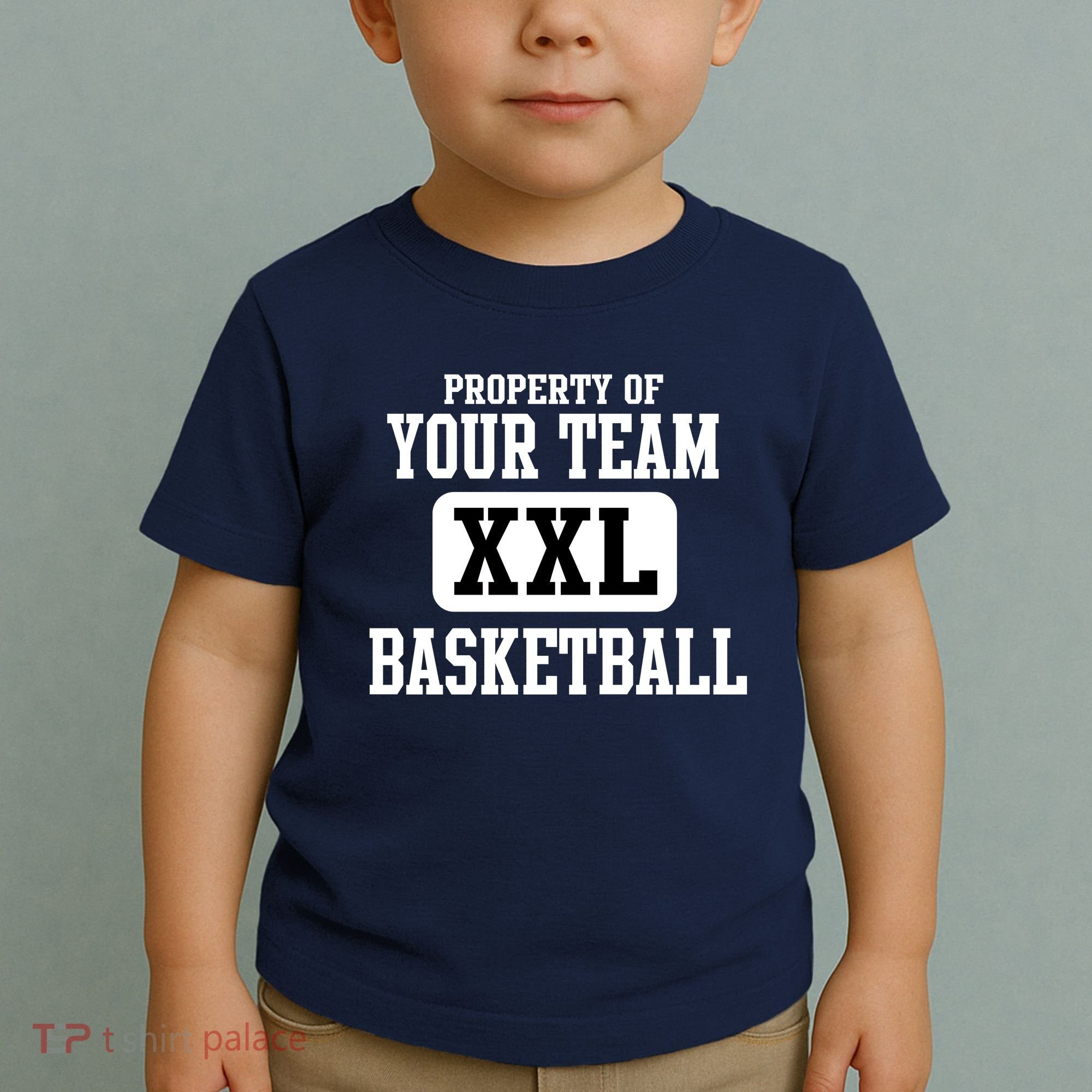 Property Of Your Team XXL Sports Personalize Text Toddler T-Shirt