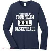 Property Of Your Team XXL Sports Personalize Text Women's Long Sleeve Shirt thumb 0