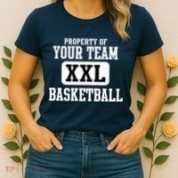 Property Of Your Team XXL Sports Personalize Text Women's T-Shirt thumb 2